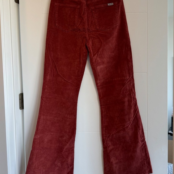 Joe's Jeans Brick Corduroy High-Rise Flare Pants Burnt Orange size 30 - Picture 4 of 9